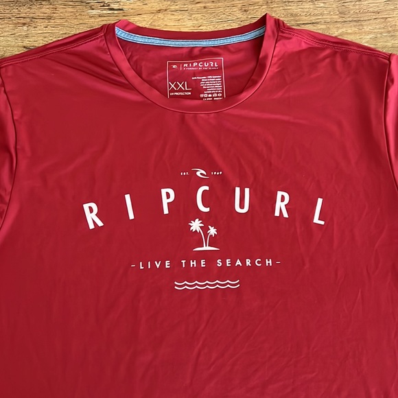 Rip Curl Burgundy S/L Rashguard - Picture 2 of 9